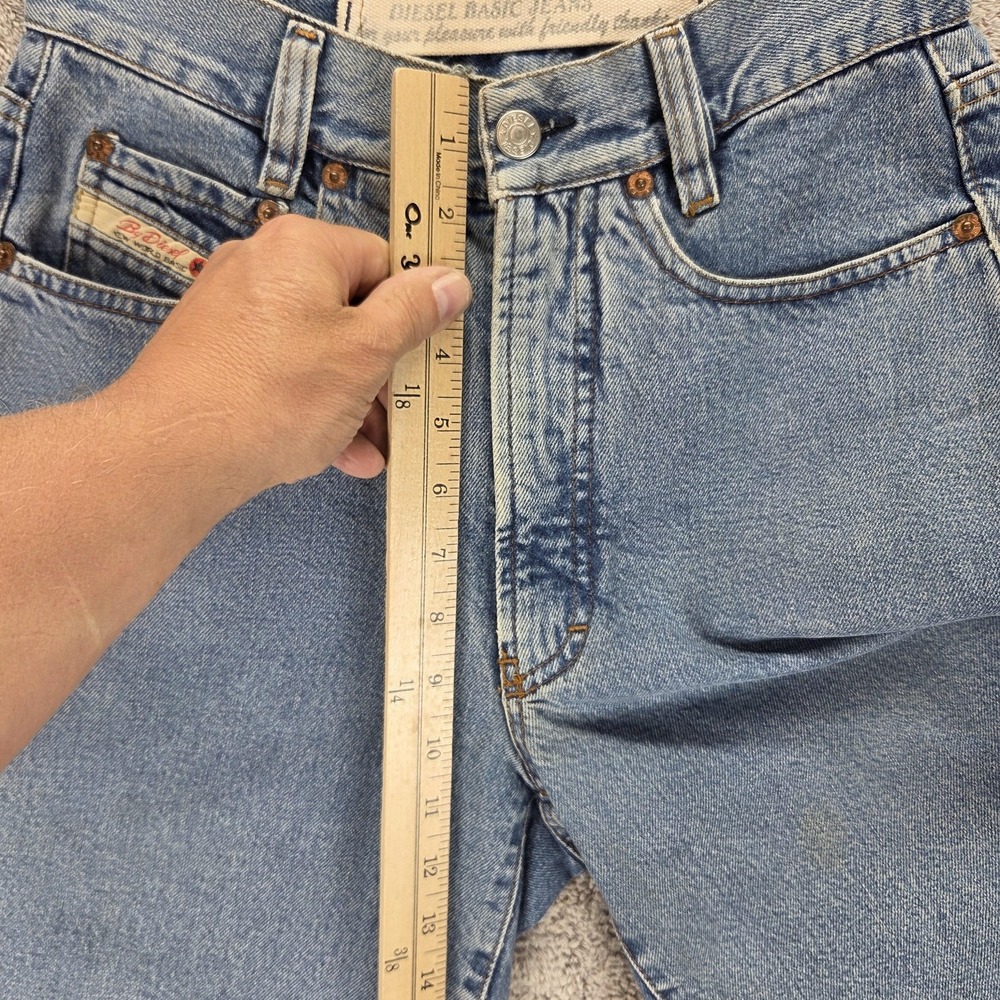 Vintage Diesel Jeans Womens Blue Basic Tapered Zip Fly Made Italy Fits 25x28 - Picture 9 of 16